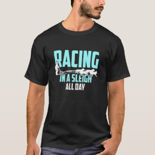 Camiseta Alaska Lanza Carreras De Perro En Un Sleigh Todo E