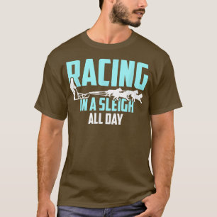 Camiseta Alaska Lanza Carreras De Perro En Un Sleigh Todo E