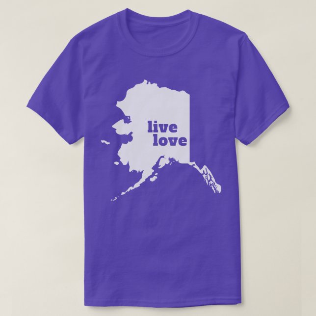 Camiseta Alaska Live Love Alaska (Diseño del anverso)