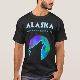 Camiseta Alaska, lobo salvaje de arrastre de la Luna Llena