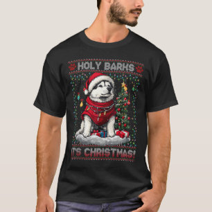 Camiseta Alaska Malamute Decoraciones de árboles de Navidad