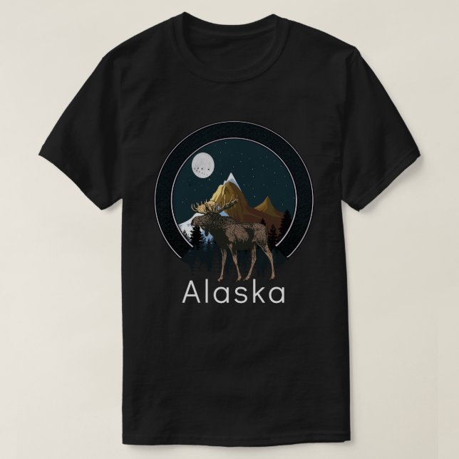 Camiseta Alaska Moose (Diseño del anverso)