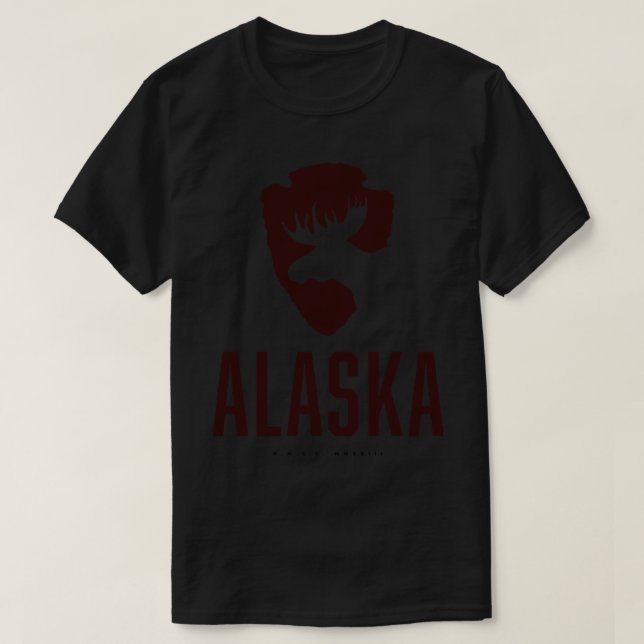 Camiseta Alaska Moose Brown (Diseño del anverso)