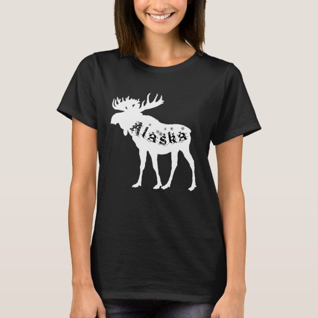 Camiseta Alaska Moose Holiday (Anverso)