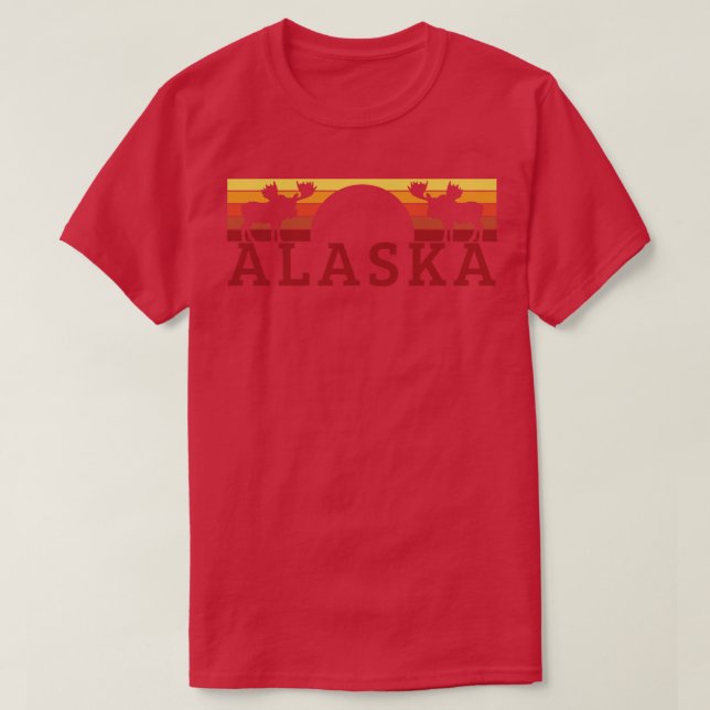 Camiseta Alaska Moose Vintage (Diseño del anverso)