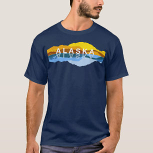 Camiseta Alaska Mountain Reflections - Denali Mountain Souv