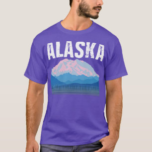 Camiseta Alaska Mountain Snow Alaska Amancia el invierno