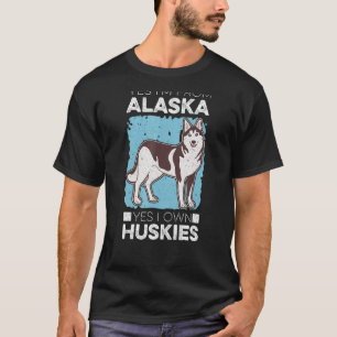 Camiseta Alaska Mushing Husky Trineo Alaska Perro de Trineo