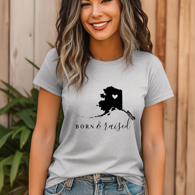 Camiseta Alaska nació y creció el té estatal (Subido por el creador)