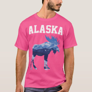 Camiseta Alaska Naturaleza pura Montañas Alaskan Moose Rega