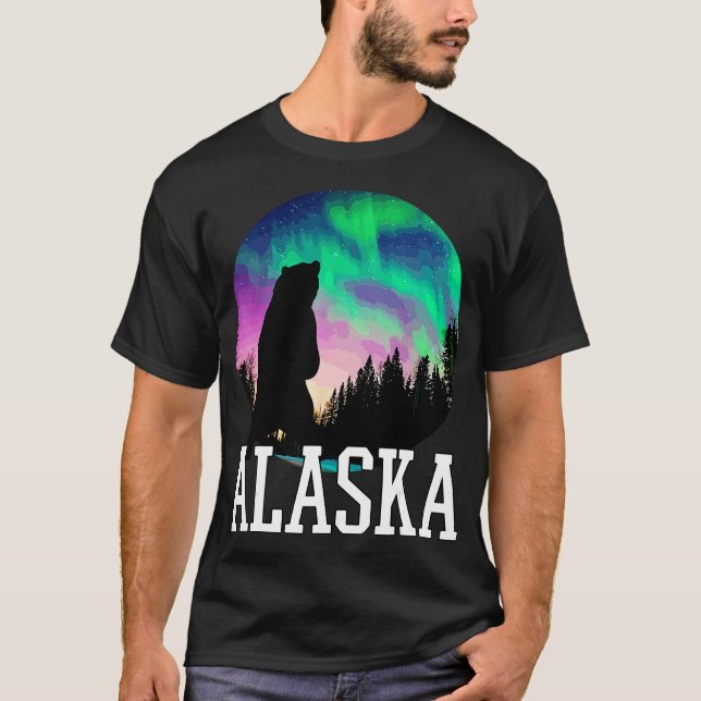 Camiseta Alaska NoNorthern Lights Viendo Vacaciones (Anverso)
