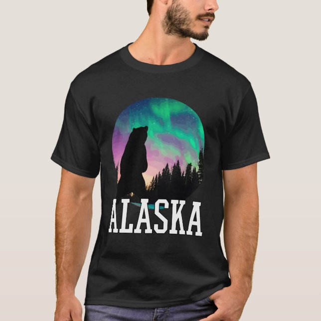Camiseta Alaska NoNorthern Lights Viendo Vacaciones (Anverso)