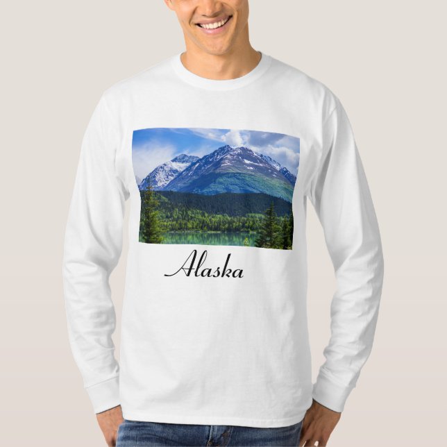 Camiseta Alaska Scenic Byway Mountain (Anverso)