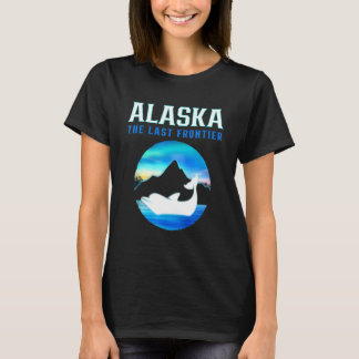 Camiseta Alaska  The Last Frontier Dolphin Alaska State USA