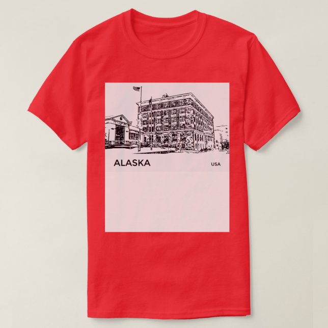 Camiseta Alaska USA TShirt (Diseño del anverso)