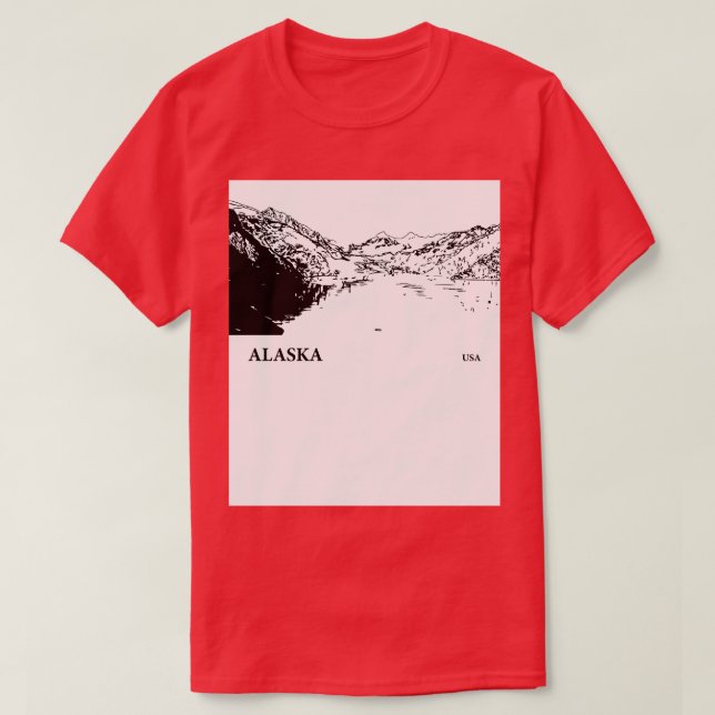 Camiseta Alaska USA TShirt 5 (Diseño del anverso)