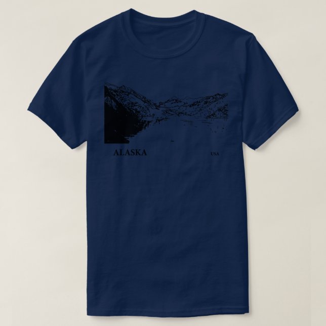 Camiseta Alaska USA TShirt 6 (Diseño del anverso)