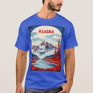 Camiseta Alaska Vintage de Turismo Estados Unidos de Améric