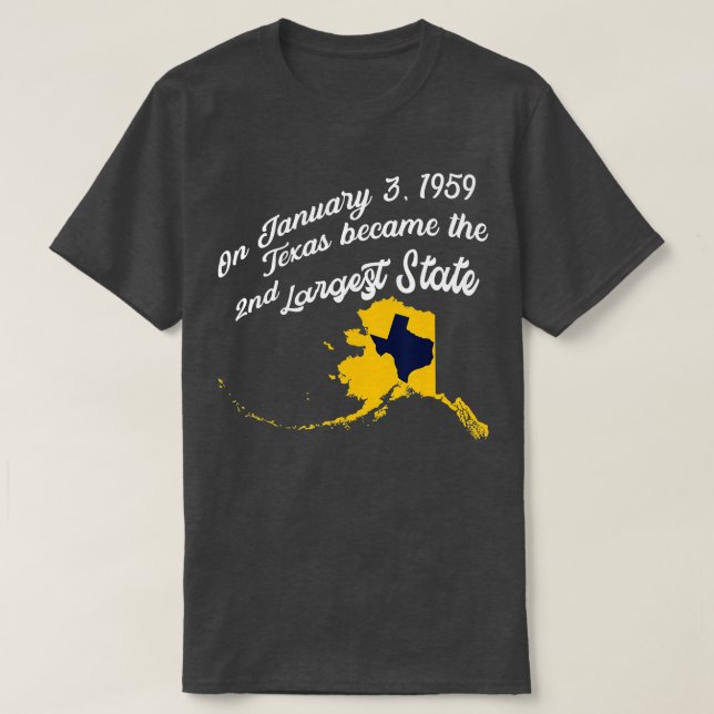 Camiseta Alaska vs Texas Funny Alaska (Diseño del anverso)