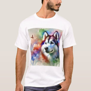 Camiseta Alaskan Husky 300924AREF103 - Watercolor