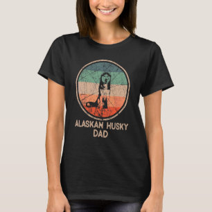 Camiseta Alaskan Husky Dog Vintage Alaskan Husky Dad