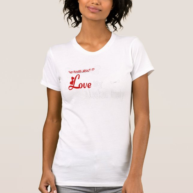 Camiseta Alaskan Husky (Me Encanta) Apparel (Anverso)