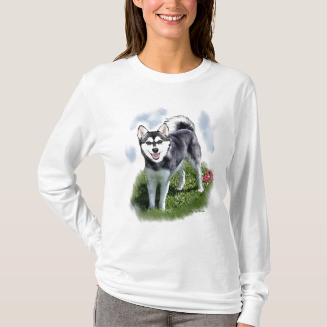 Camiseta Alaskan Klee Kai Art (Anverso)