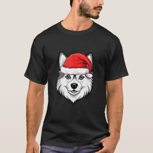 Camiseta Alaskan Klee Kai Navidades Santa Dog Cue Holiday