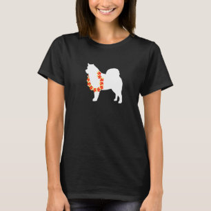 Camiseta Alaskan Malamute Aloha Perro Lei Hawaiano