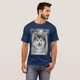 Camiseta Alaskan Malamute Angel