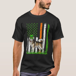 Camiseta Alaskan Malamute Dog St Patricks Day Irlanda Améri