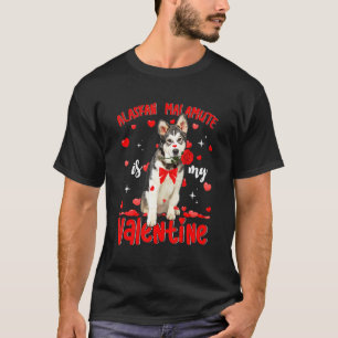 Camiseta Alaskan Malamute es mi mamá de perro de San Valent