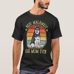 Camiseta Alaskan Malamute mejor madre de perro malamuta
