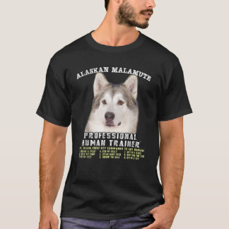 Camiseta Alaskan Malamute Professional Human Trainer