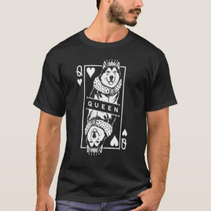 Camiseta Alaskan Malamute Reina de los Corazones Graciosa T