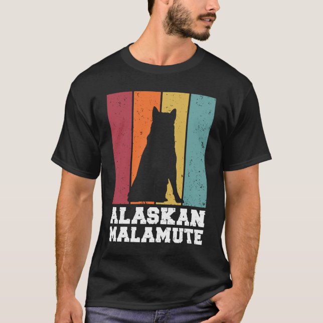 Camiseta Alaskan Malamute Vintage (Anverso)