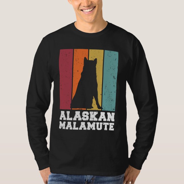Camiseta Alaskan Malamute Vintage (Anverso)