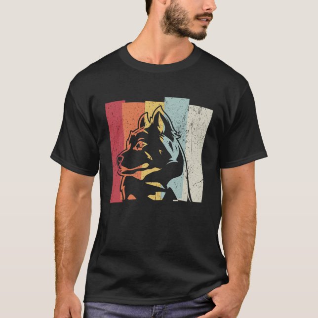 Camiseta Alaskan Malamute Vintage Retro (Anverso)