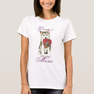 Camiseta Alaskan Malemute Heart Mom