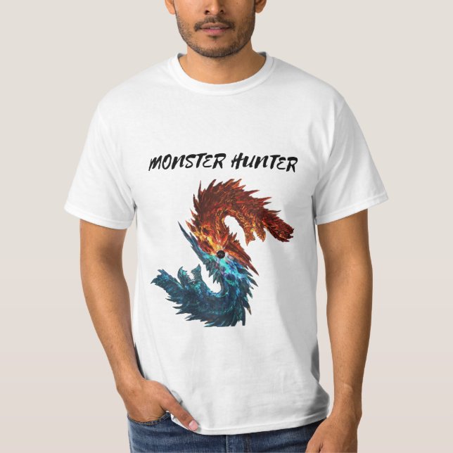 Camiseta "Alatreon: Monstruo elemental en cazador de monstr (Anverso)