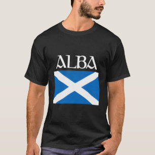 Camiseta Alba Bandera Escocia Leine Gráfico Gaélico escocés
