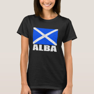 Camiseta Alba Flag Grunge Vintage Souvenir Escocia