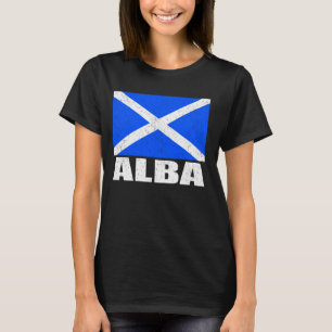 Camiseta Alba Flag Grunge Vintage Souvenir Escocia
