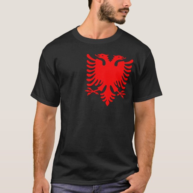 Camiseta Albanés rojo Eagle (Anverso)