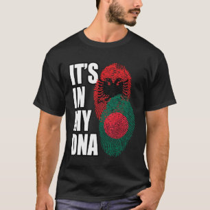 Camiseta Albanés Y Bangladesí Mezclan Patrimonio De La Band