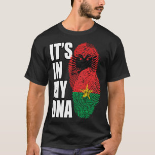 Camiseta Albanés Y Burkinabé Mezclan El Patrimonio De La Ba
