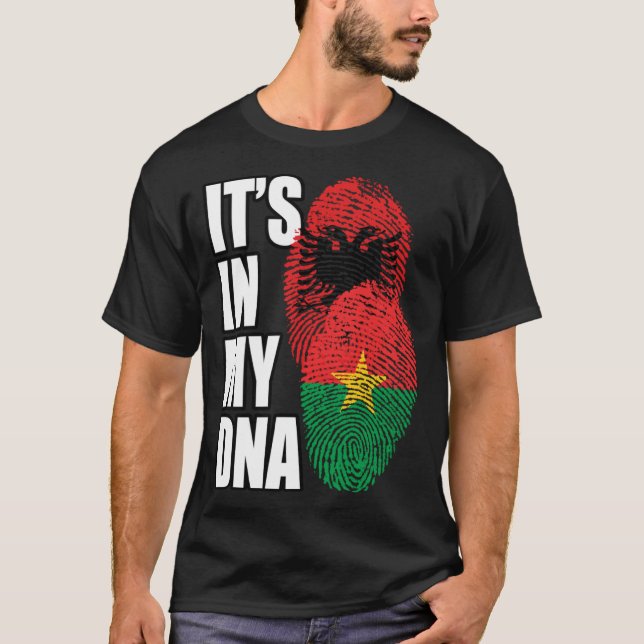 Camiseta Albanés Y Burkinabé Mezclan El Patrimonio De La Ba (Anverso)