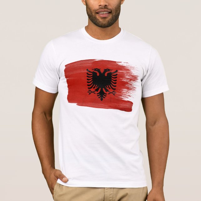 Camiseta albanesa de la bandera (Anverso)
