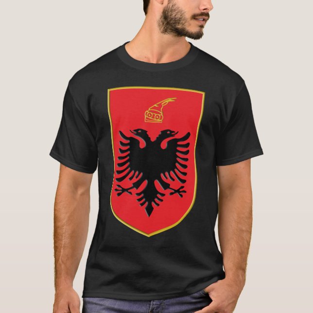 Camiseta Albania 3d Ensignia (Anverso)