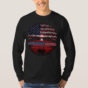 Camiseta Albania albanesa Estados Unidos de América Estados